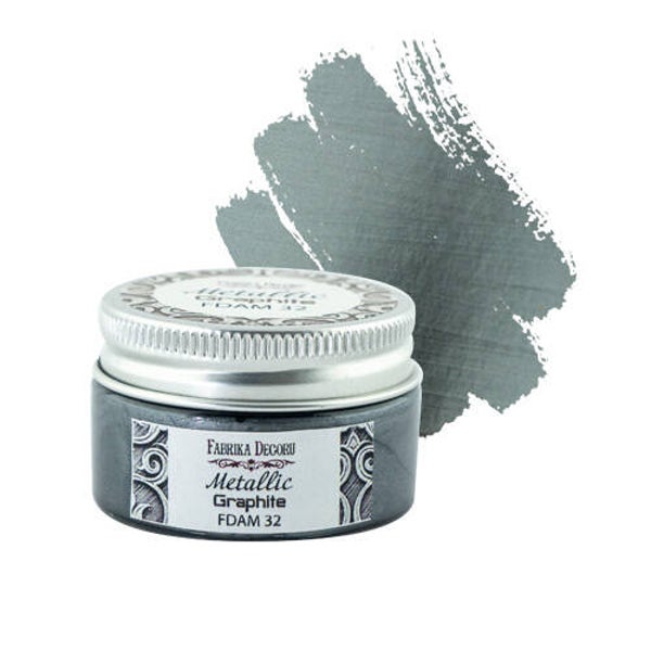 fabrika decoru metallic graphite 30 ml