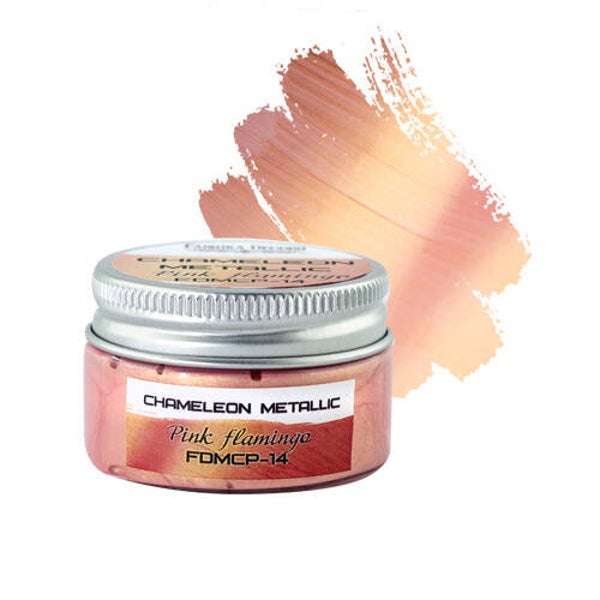 fabrika decoru chameleon metallic paint pink flamingo 30ml