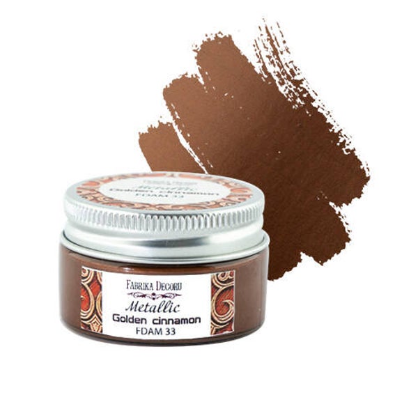 fabrika decoru metallic golden cinnamon 30 ml