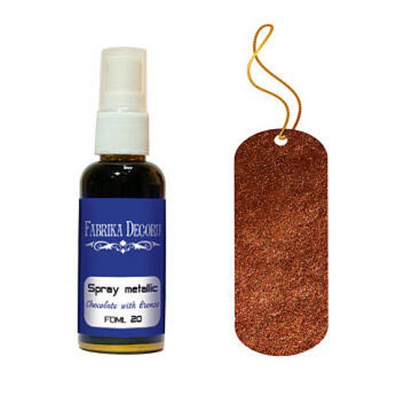fabrika decoru spray metallic chocolat with bronze