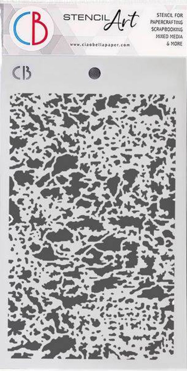 ciao bella stencil oxidized surface