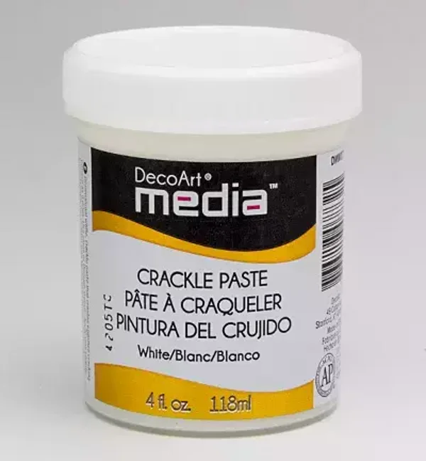 decoart crackle paste white