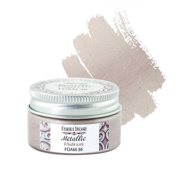 fabrika decoru metallic platinum 30 ml
