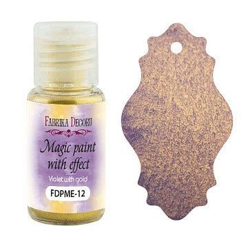 Fabrika decoru dry magic paint with effect violet with gold