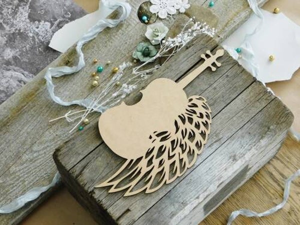 kreatywna hdf viool met vleugel