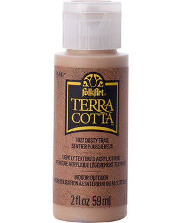 folkart terra cotta dusty trial