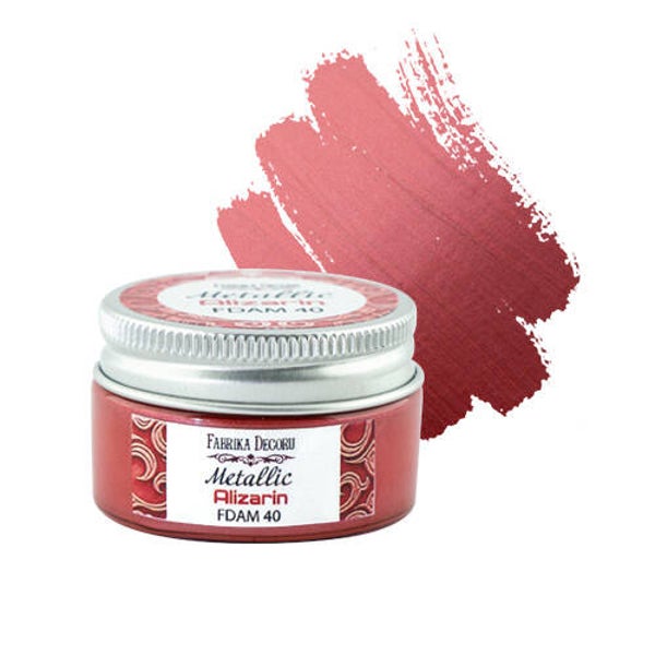 fabrika decoru metallic alizarin 30 ml