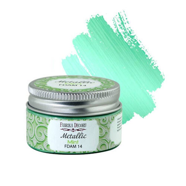fabrika decoru metallic mint 30 ml