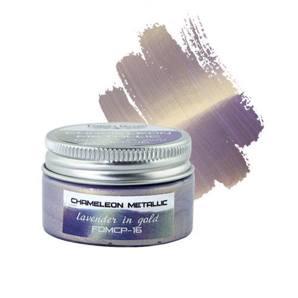 fabrika decoru chameleon metallic paint lavender in gold 30 ml