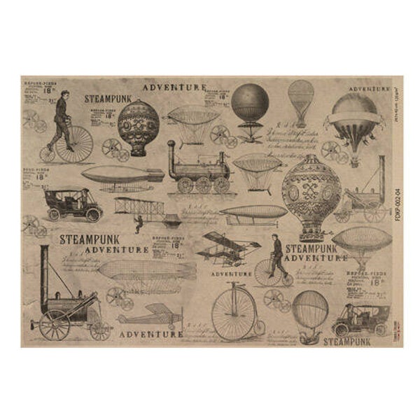 fabrika decoru decoupage papier mechanics and steampunk 4