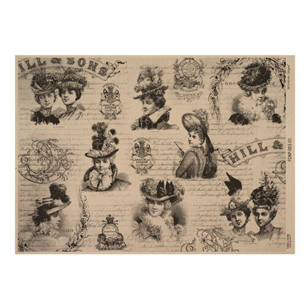 fabrika decoru decoupage papier vintage women`s world 1