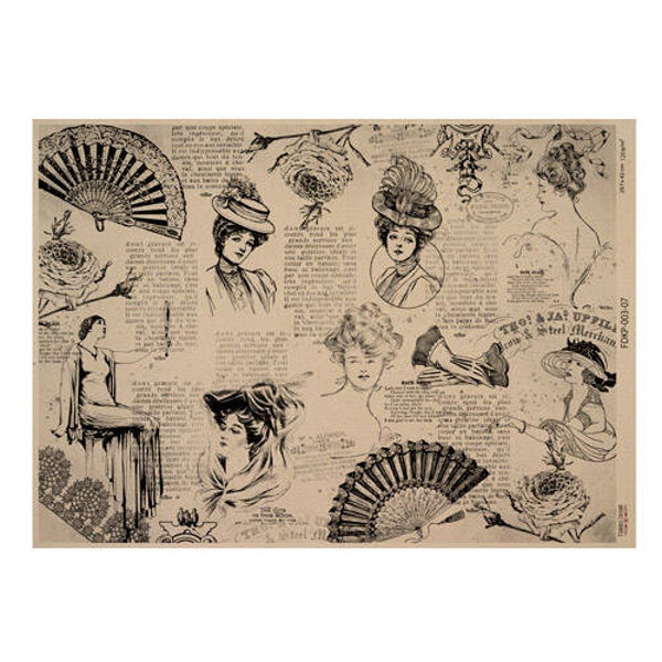 fabrika decoru decoupage papier vintage women`s world 7