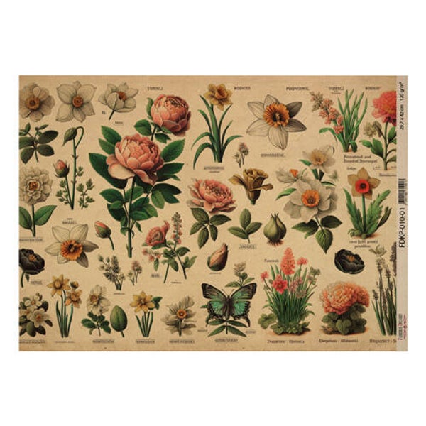fabrika decoru decoupage papier botany spring 1