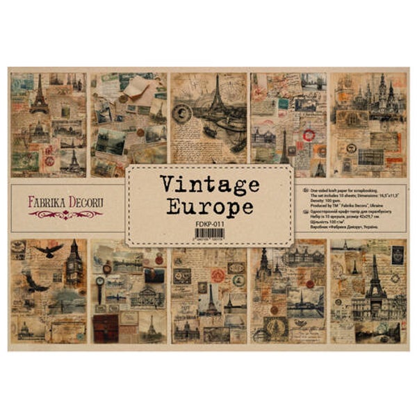 fabrika decoru decoupage papier set vintage europe