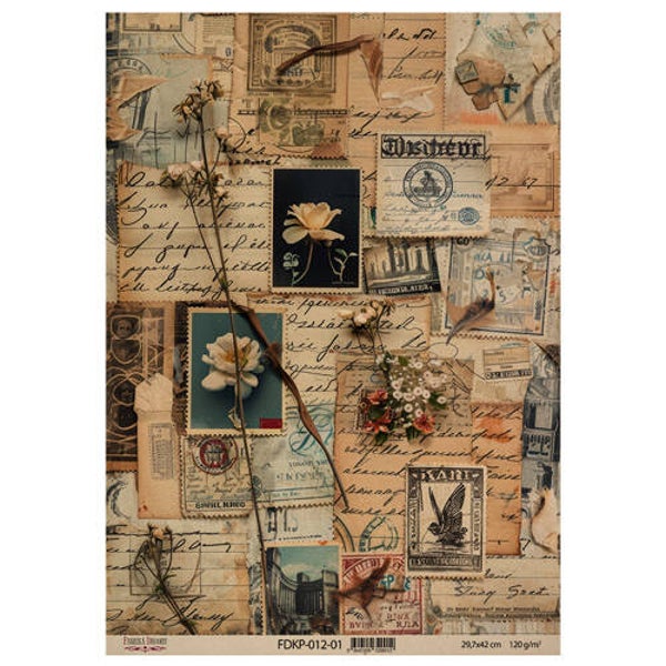 fabrika decoru decoupage papier naturalist notes 1