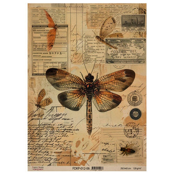 fabrika decoru decoupage papier naturalist notes 6