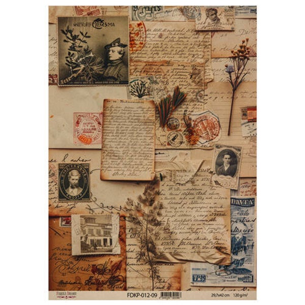 fabrika decoru decoupage papier naturalist notes 9