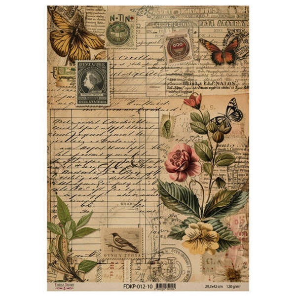 fabrika decoru decoupage papier naturalist notes 10