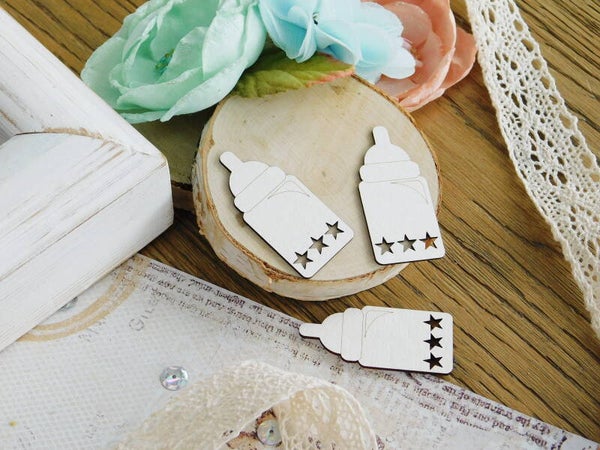 kreatywna chipboard baby flesje