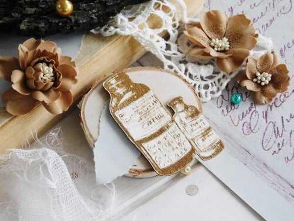 kreatywna chipboard flessen 1