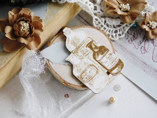 kreatywna chipboard flessen 3