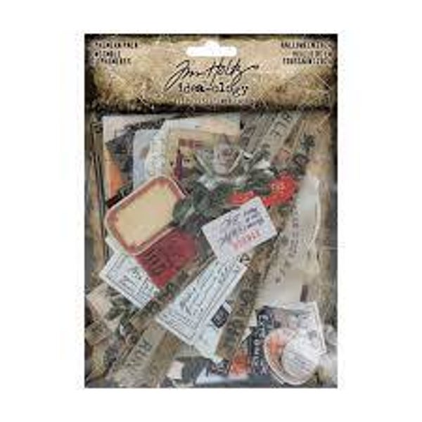Idea-ology Tim HoltzHalloween Ephemera Pack