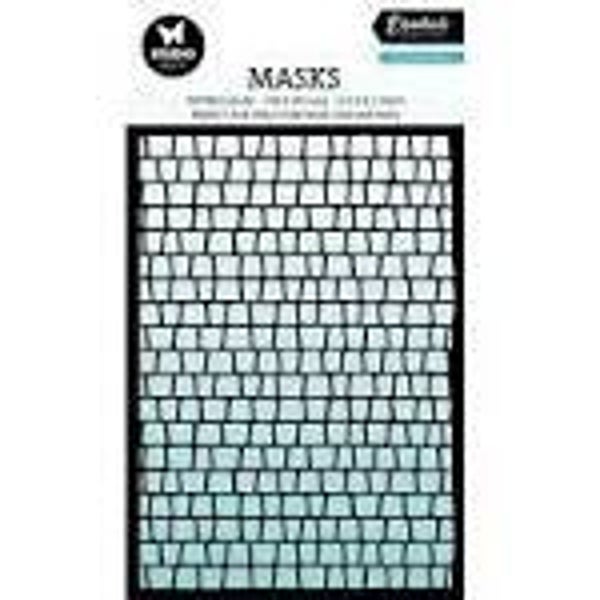 Studio light stencil muur