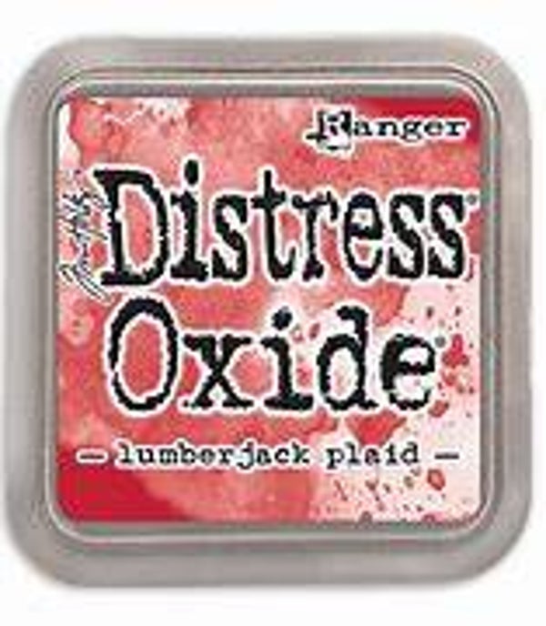 distress oxide  lumberjack plaid