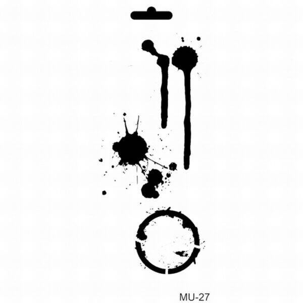 Cadence Mixed Media Stencil MU27 10×25 cm Cirkels en Vlekken