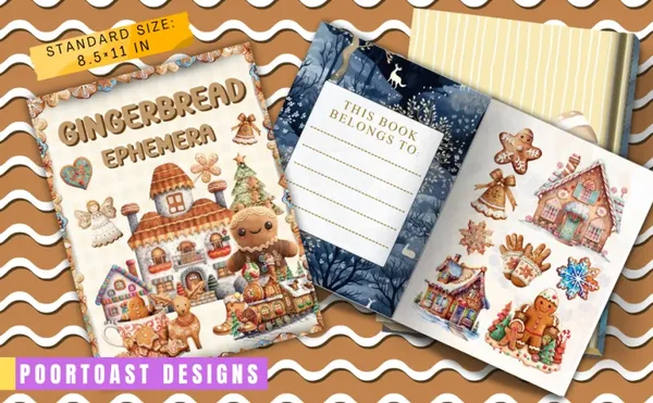 Gingerbread Ephemera Book