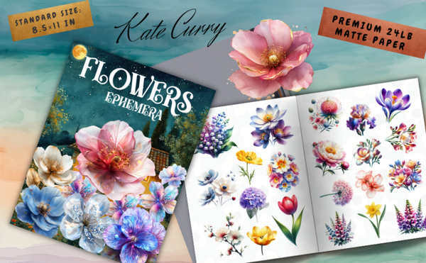 Ephemera boek flowers