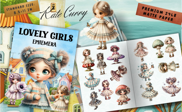 Ephemera boek lovely Girls