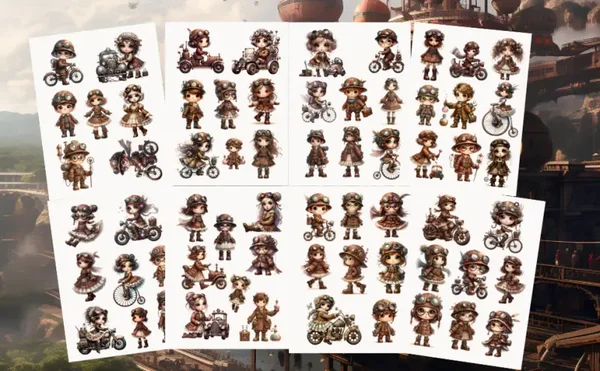 The Story of Steampunk Girls Ephemera Book