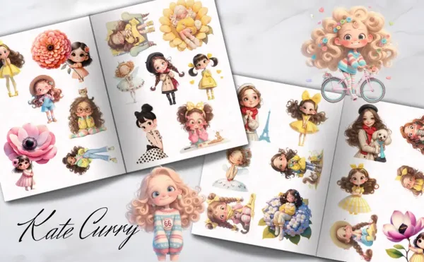 Whimsy Girls Ephemera Book