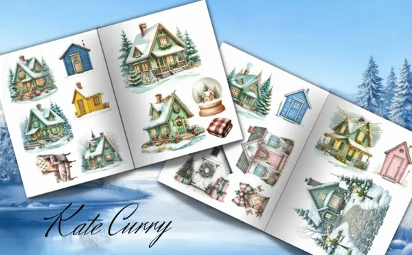 Cabins in the Snow Ephemera Book