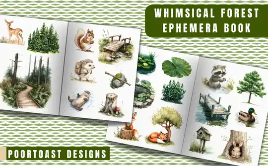 Crafting for Junk Journals Whimsical Forest Ephemera Book