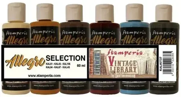 stamperia allegro verf vintage library