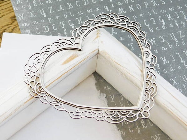 kreatywna chipboard valantijn  groot hart