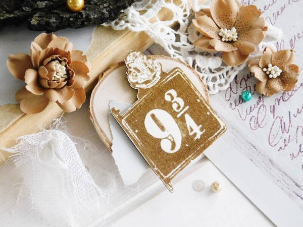 kreatywna chipboard harry potter perron 9 3/4