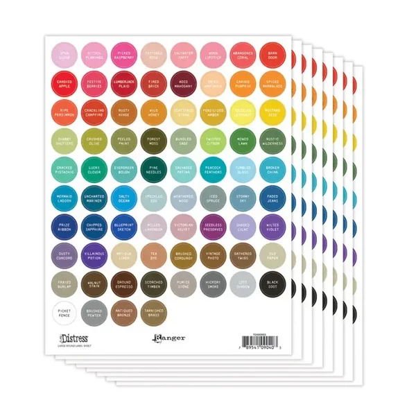 ranger distress label stickers rond