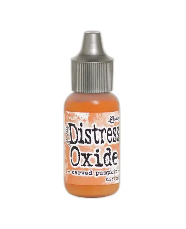 distress oxide re-inker carved pumpkin