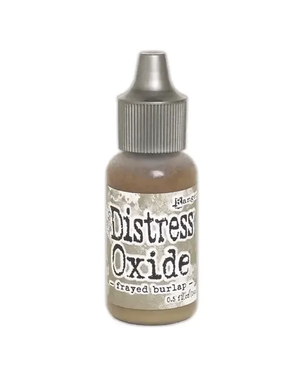 distress oxide re-inker frayed burlap