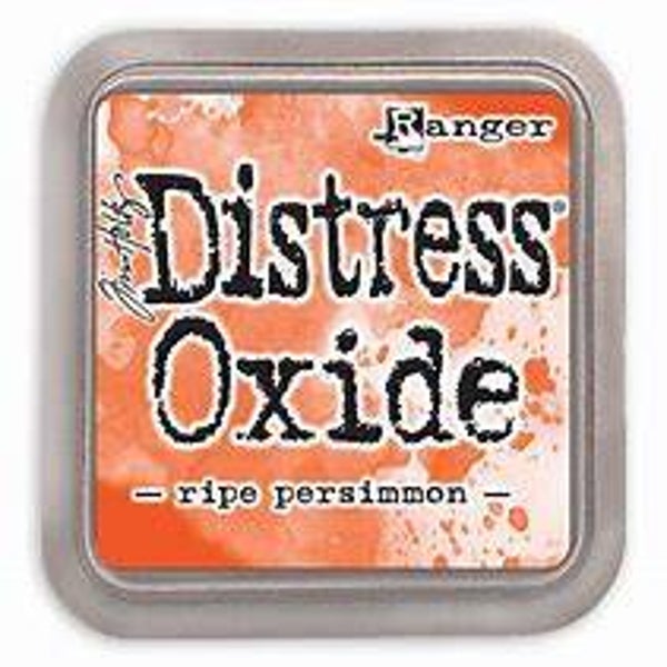 distress oxide ripe persimmon
