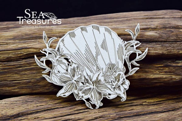 snipart chipboard sea treasures seashel 2