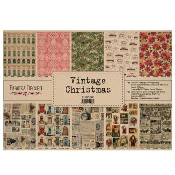 fabrika decoru decoupage papier set vintage christmas