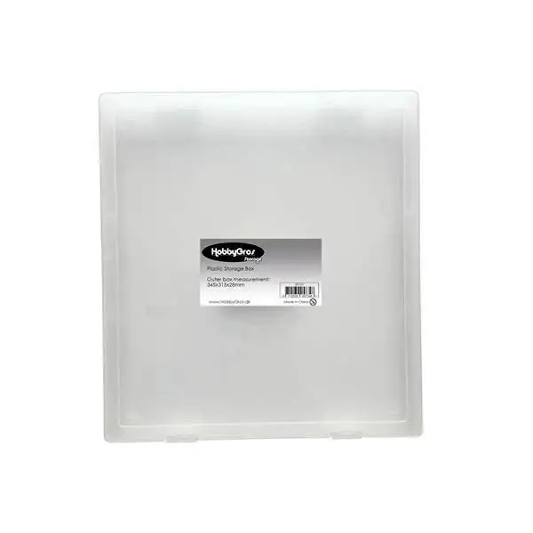 hobbygros plastic storage box 34,5x21,5 cm