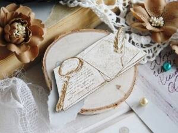 kreatywna chipboard geschreven papier