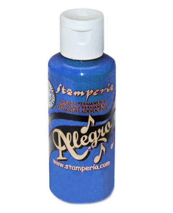 Stamperia allegro paint blue