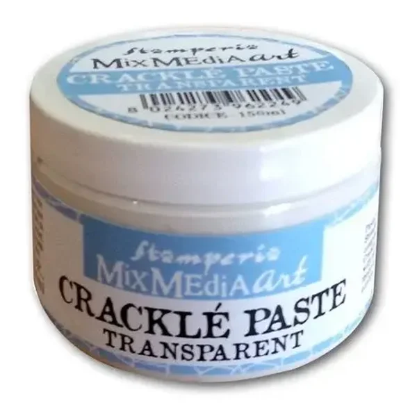 stamperia crackle paste transparant