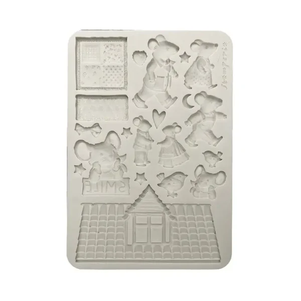 stamperia silicone mal family mice